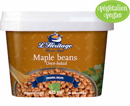 Packaging 475 ml of L’Héritage fresh-baked maple beans